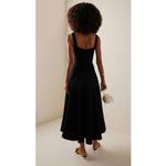 Alexis NWT Fiore Dress in Black Midi A-Line Wool Size Large Photo 2