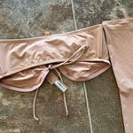 SKIMS  Long Sleeve Bikini Top Ochre Size Medium Photo 8