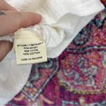 Love Stitch NWT GAUZE SPAGHETTI STRAP TANK in White Photo 4