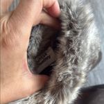 Chinese Laundry  Faux Fur Brown Wedge Ankle Boots Leather Booties Photo 3