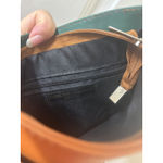 Vera Pelle Green BROWN Leather Purse  Italian Crossbody Handbag Photo 9