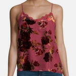 a.n.a  Women's Floral Velvet Cami Top - Deep Rose Photo 0