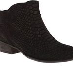 Seychelles  Size 7 Black Reunited Snake Skin Suede Leather Heeled Booties Photo 1