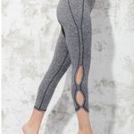 Free People Movement High Rise Infinity Symbol Cutout Leggings Charcoal Black XS Photo 2