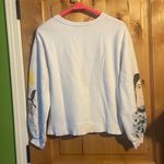 ZARA Blogger Fave Ecru Multi Girls Print Sweatshirt $59.90 EUC S Rare HTF Photo 2