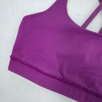 Lululemon Strappy Back Sports Bra Purple Sz 12 Womens Medium Impact Workout Bra Photo 7