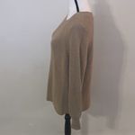 Jessica Simpson Knit Sweater Women's Large Tan Brown Crewneck Photo 3
