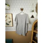 We The Free Light Grey Henley Tunic Sweatshirt Top - Size - Medium Photo 2