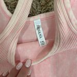 Zenana Outfitters Pink Ribbed Crop Top Photo 2
