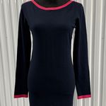 Say What? Say What Women’s Navy And Pink Long Sleeve Tight Dress Size Large Photo 0