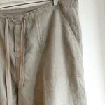 Elan  Capri Pant Size XL Tan Brown Cargo Pockets Wide Leg 40” Waist 33” Inseam Photo 3