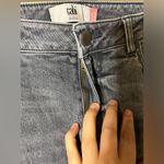 CAbi  Distressed Ripped Grunge Gray Acid Wash Fitted CasualHigh Skinny Jeans Sz 6 Photo 8