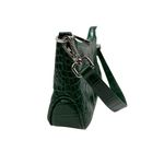 Sinbono Emma Shoulder Bag Green Croc‎ Vegan Leather Purse Photo 3