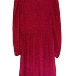 Vintage Prince David Pink Black Print Dress Size 12 Photo 0