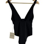 Mara Hoffman  Audrey Black Plunge Neck One Piece Swimsuit Size XS Photo 7