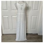 EXPRESS One Eleven cream long floor length sleeveless top Photo 4