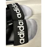 Adidas Sandals Adilette Core Black Cloud White F35416 Mens Size 5 Women's 6.5 Photo 3