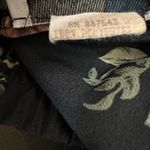 Paul Harris Design Vintage Button Front Floral Cottage Maxi Skirt Size Small Black Photo 3