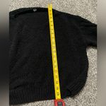 HYFVE black cable knit pullover long sleeve sweater M Photo 5