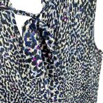 DKNY  Blue Black Speckled Pleated Sleeveless Dress 10 Photo 3