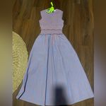 Hunter Bell  Women's Louise Dress |
$485.00 blue stripes bow maxi fall party nwot Photo 8