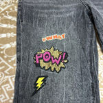 No Boundaries NO BOUNDAIRES HIGH RISE MOM JEANS " FUN DECALS" SIZE 11 Photo 1