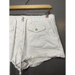 Almost Famous  Shorts Womens Large White Drawstring Elastic Waist Flap Pockets Photo 2