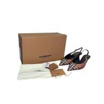 Burberry NIB Summer Check Slingback Pump in Dark Birch Brown Check Size 39 Photo 1