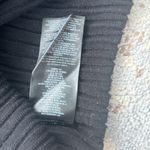 Marciano  Rib Knit Lace Up Top Flare Sleeves Black Large Photo 5