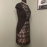 Jessica Simpson  NWOT Black Lace w/ Nude Lining Cap Sleeves Women’s Dress Size 10 Photo 4