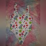 NWOT TRULY White Fruit Print One Piece Swimsuit Size L Photo 1