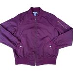 Say What? Say What Red Burgundy Maroon Bomber Zip Up Jacket Photo 0