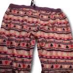 Free Press  Fleece Snowflake & Trees Pink Pajama Pants Size:L Photo 2