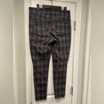 Nine West Jeans Size 10 Heidi Pull On Skinny Black Gray Plaid Stretch Photo 3