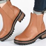 Journee Collection Journee Collection Chelsea Boots Size 12 Brown Block Heel Pull On Style Photo 0