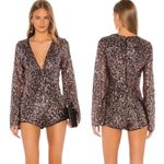 Camila Coelho  Revolve Sequin Yarah Romper Size XS Photo 4