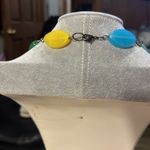 Necklace, beautiful colors of glass looks like stained windows. Excellent​ Photo 1