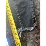 KanCan Mid Rise Tapered Leg Jeans Size 15/31 Black Wash Stretch Denim Frayed Hem Photo 3