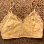 Forever 21 Yellow Lace Crop Top Photo 0