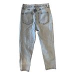 Wild Fable  Super High Rise Mom Jeans Size 8 Light Wash Distressed Ripped Knees Photo 1