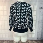 Parker Black and Silver Star Crewneck Long Sleeve Sweater Size Medium Photo 8