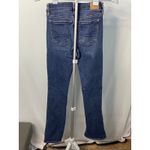 American Eagle American‎ Eagle Hi-Rise Skinny Kick Jeans Dark Wash Denim Women's Size 2 Regular Photo 4