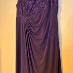 Dress Barn  Collection Formal Wear Bodice Wrap Maxi Dress Purple Womens Size 18 Photo 2