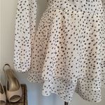 Polka Dot Wrap Romper Black Size M Photo 2