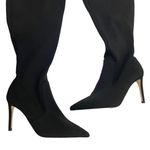 Good American  black over the knee boots size 6 pointed toe heeled Photo 3