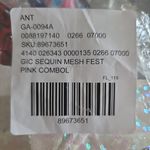 Anthropologie  White Sequin Mesh Crop Top Bling Size Large Concert Festival Party Photo 9