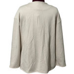 Sanctuary Textured Knit Long Sleeve Shacket Snap Closure Pockets Cream NWT XXL Photo 5