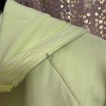 Athleta  Easy Fleece Half Zip Hoodie Citron Green Cozy Sweater Medium NWOT Photo 3