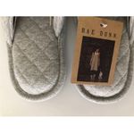 Rae Dunn  Womens Slippers Size Small 5-6 Gray Jersey BLESSED logo New Photo 8