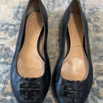 Tory Burch  Black Leather Women's Shoes Size 7 Photo 0